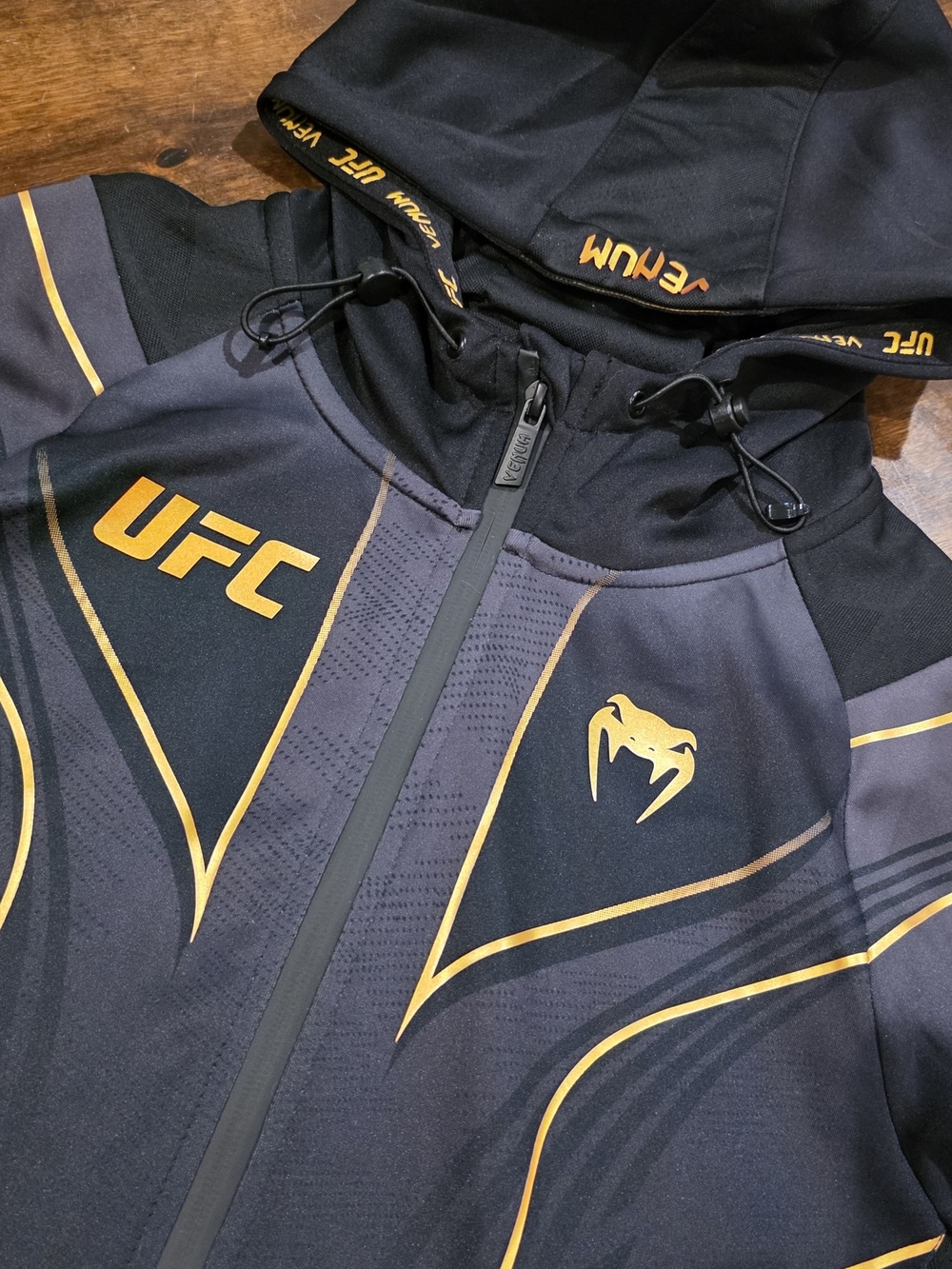 Venum Black & Gold Performance Hoodie Jacket